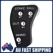 4 Wheel Baseball Umpire Clicker Black Baseball Scorer for Baseball Softball Game