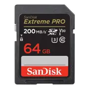 SanDisk 64GB Extreme Pro SDXC UHS I Memory Card