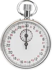 J12001 Stopwatch, Stainless Steel Sports Chronograph, Mechanical Stopwatch, Time Measurement Tool, Teaching Stopwatch for Sports Competitions