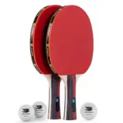 Professional Ping Pong Paddle Set - 2 Pack Premium Table Tennis Racket Set 3 ...