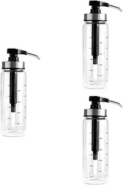 Baluue 3pcs Honey Dispenser Sauce Squeeze Bottle Oil Bottles for Kitchen Soy Sauce Bottle Clear Olive Oil Dispenser Sauce Dispensers Squeeze Bottles for Sauces Soy Sauce Dispenser Syrup