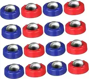 HAWILLOSCH Shuffleboard Roll Beads Game 16pcs Mini Balls Roller Plastic Steel Compact Size for Carry