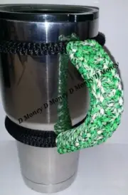Paracord Handle for 40oz,30 oz, or 20ozYeti Ozark & Rtic Green pattern