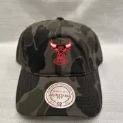 Chicago Bulls NEW Basketball Camo Retro Snapback Cap Hat Mitchell & Ness Hat
