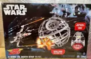 DISNEY STAR WARS X-WING VS DEATH STAR AIR HOGS REMOTE CONTROL AIRPLANE RC TOY