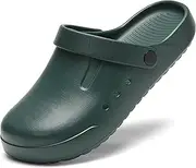 [Nihaoya] Clogs for Men and Womens Garden Shoes Slip-on Outdoor Beach Slippers Comfort Slip Resistant Sandals Lightweight Breathable