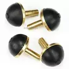 4pcs 12mm Black Brass Dome Tap Valve Sink Repair Drip Fix Pipe Hot Cold Water