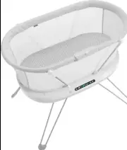 Fisher-Price Baby Bassinet Bedside Sleeper with Sound Detection and Customizable