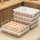 Double-layered Egg Storage Box Fully Enclosed Container Large-capacity Stackable