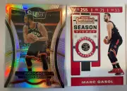 (2) 2019-20 PANINI SELECT PREMIER SILVER PRIZM #135 MARC GASOL CARD LOT 2