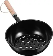 Gogogmee Charcoal Burners Pot Chimney Starter Basket for Camping BBQ Brazier Safety Design Long Handle for Outdoor Cooking