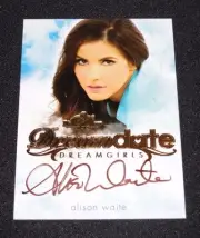 2017 Benchwarmer ALISON WAITE Dreamgirls #1 DREAM DATE Gold Foil Auto PLAYBOY