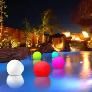 NEW! LED FLOATING COLOR SPHERE - POOL FLOAT LIGHT SHOW BALL - MOOD GLOWING ORB