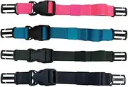 4 Pack Backpack Chest Strap Heavy Duty Adjustable Backpack Sternum Strap Chest Belt Suitable for Webbing on The Backpack up to1in.(Black/Army Green/Sky Blue/Pink)