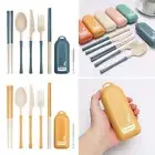 Cutlery Set Tableware Knives Fork Spoon Chopsticks Straw Set Dinnerware Set