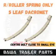 2x 5 Leaf Rocker Spring 60mm Wide Trailer Suspension Center Bolt close Small Eye