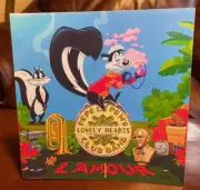 Warner Bros. Looney Tunes Pepe Le Pew's Lonely Hearts Band Tabletop Standee8"X8"
