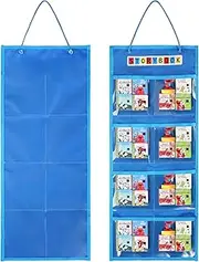 Storage Case for Little Tikes for Story Dream Machine Books Starter Set, Hanging Organizers for Story Collection, Display Case for Littles Character Collection, Books, Audio Play Character (Blue)