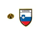 pins pin's flag national badge backpack hat shield world slovenia