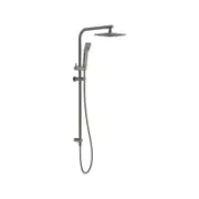Gareth Ashton Gun Metal Arch Rain & Hand Shower Ensemble WELS 3 Star 8.5L/min