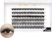 Individual Lashes Cluster Lashes 120 Pieces, 40D 0.07 D Curl 9-16 Mix Lash Individual Cluster Lashes DIY Lash Extension At Home Lashes (40D 120 Pieces 9-16 Mix)