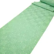 Chikiriya Silk Long Underwear Mint Green Tango Crepe Ground Pattern