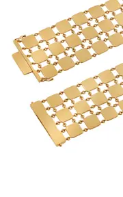 [Ileana Makri] 18K Yellow Gold Gold Lattice Bracelet