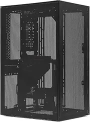 SSUPD Meshroom S V2 Mini-ITX Small Form Factor (SFF) Case - Full Mesh Side Panel Without Riser Cable - Tool-Free and Easy Accessibility Black