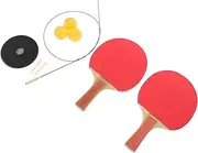 Self-Training Table Tennis Toy Indoor Racket High Elastic Shaft Age Pong Paddle Toy Non-Slip Base