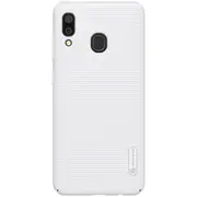 Frosted Concave-convex Texture PC Case for Galaxy A30 (White)