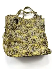 NEW WITH TAG STEVE MADDEN YELLOW PURSE / SHOULDER BAG WITH GOLD CHAIN & STRAP