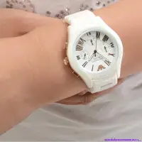在飛比找蝦皮購物優惠-原廠公司貨AR手錶黑色白色陶瓷手錶時尚商務石英情侶對錶休閒陶