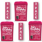 Bin Buddy Berry Blast Kills Flies Specific Insects Odor Bin Cares Clean [3 Pack]