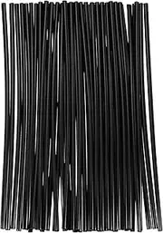uxcell 72pcs Spoke Skins Covers 0.2" Plastic Universal Dirt Bike Spoke Skin Wraps Bicycle Motorcycle Wheel Decoration Protector for 8"-21" Rims, Black