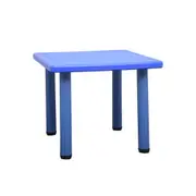 60x60cm Kid's Adjustable Square Table Desk Blue