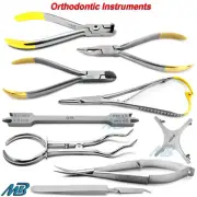 Orthodontic Distal TC Hard Wire Cutter Noyes Scissor Bracket Holding Tweezers CE