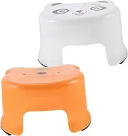 ETHZZLE Outdoor Step Stool for Boys and Girls Plastic Stool Anti-Slip Base for Homes