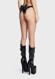 Earn My Present Bow Thong