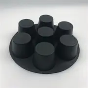 Set of 2 Muffin Moulds, Hot Air Fryer Cups, Silicone Muffin Pan, Muffin Baking Tray, Non-Stick Coated Muffins Baking Mould for Cakes, Cakes (6 Inches)