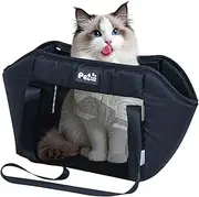 Pet Tote Bag,Portable Dog Tote Pouch - Padded Handle Travel Carrier for Walking, Going Out, Vet Visits, Driving