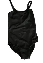 Bloch Dance Girls Pranay Adjustable Strap Camisole Leotard Black Size 6X-7 NWT