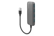VERBATIM USB A 3.0 Hub with 4x USB A 3.0 - Space Grey