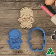 Christmas Gingerbread Man Cookie Cutter and Embosser Stamp