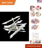 Precision Cotton Swabs - 800 Count Double-Pointed, Eco Paper Sticks