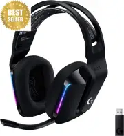 733 LIGHTSPEED Wireless Gaming Headset Suspension Band RGB Mic PRO-G Audio Black