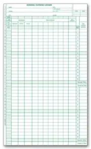 132031N Payroll General Expense Ledger 11 x 6 1/2" QTY 15