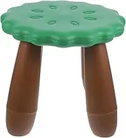 Kid Step Stool Child Stool Non-Slip Base Versatile Small Plastic Stool for Home Office and Kindergarten Green