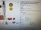Cuisinart CSB-75BC Smart Stick 200 Watt 2 Speed Hand Blender, Brushed Chrome