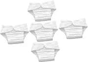 Ipetboom Infant Nappy Liners 5 Pack of Soft Cotton Diapers Inserts for Baby Gentle Wash for Baby's Comfort and Easy Cleaning