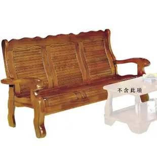 【Hampton 漢汀堡】巴恩斯南洋檜木實木三人椅(木沙發/木椅/實木椅)